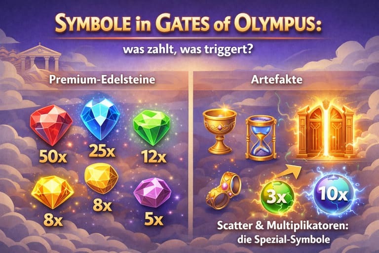 Symbole in Gates of Olympus